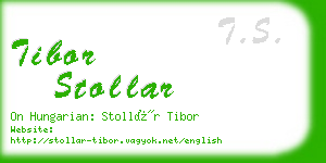 tibor stollar business card
